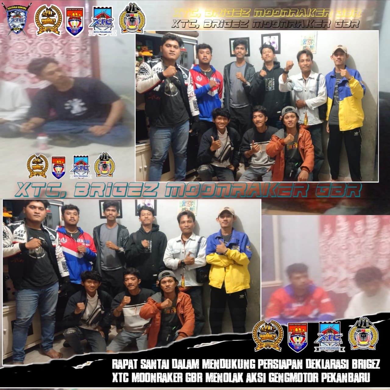 XTC,BRIGEZ,MOONRAKER GBR Sebut Kami Organisasi Peduli Untuk Masyarakat Kota Pekanbaru